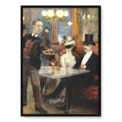 Akseli Gallen Kallela W kawiarni w Paryżu 50×70