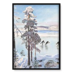 Akseli Gallen Kallela Łyżwiarze przy brzegu Kaleli 50×70