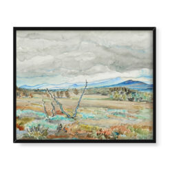 Axel Sjoberg Krajobraz z wirującymi chmurami 50×40