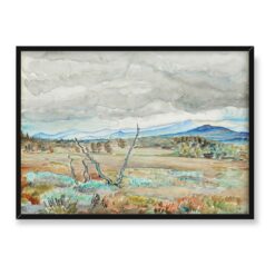 Axel Sjoberg Krajobraz z wirującymi chmurami 70×50