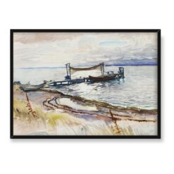 Axel Sjoberg Stara przystań Sandhamn 70×50