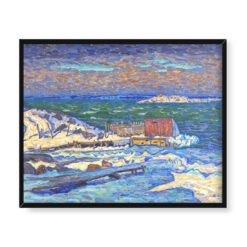 Axel Sjoberg Szopy nad jeziorem 50×40