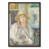 Berthe Morisot Dziewczynka w słomkowym kapeluszu 50×70