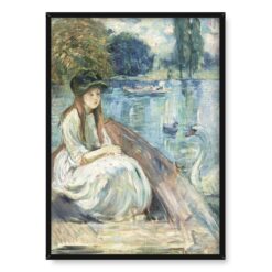 Berthe Morisot Jeanne Fourmanoir nad jeziorem 50×70
