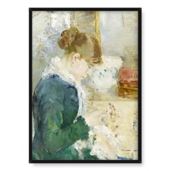 Berthe Morisot Kobieta szyjąca 50×70