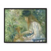 Berthe Morisot Młoda dziewczyna z psem 50×40 w RAMIE