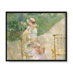 Berthe Morisot Młoda kobieta robiąca na drutach 50×40