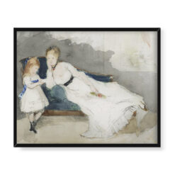 Berthe Morisot Pani Gobillard z córką Paule 50×40