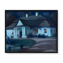 Bronisława Rychter Janowska Dwór szlachecki w nocy 50×40