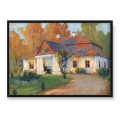 Bronisława Rychter Janowska Dworek jesienią 70×50