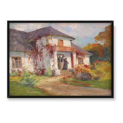 Bronisława Rychter Janowska Przed dworkiem 70×50