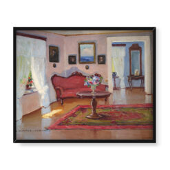 Bronisława Rychter Janowska Wnętrze dworku salon 50×40