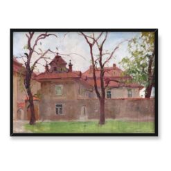 Bronisława Rychter Janowska Za murem 70×50