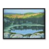 Bror Lindh Odbicia w jeziorze Perserud 70×50