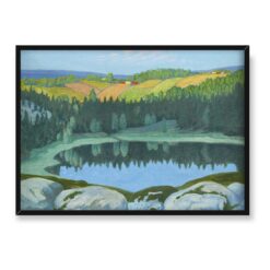 Bror Lindh Odbicia w jeziorze Perserud 70×50