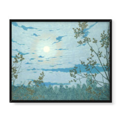 Bror Lindh Pejzaż w blasku księżyca 50×40