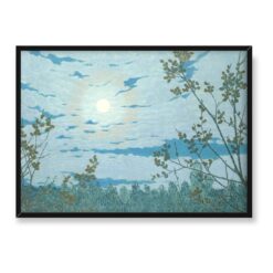 Bror Lindh Pejzaż w blasku księżyca 70×50
