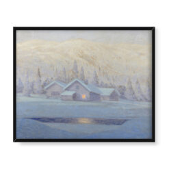 Bror Lindh Zimowa noc 50×40