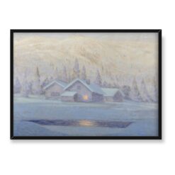 Bror Lindh Zimowa noc 70×50