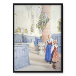 Carl Larsson Kościół Krystyny 50×70