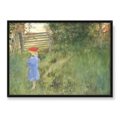 Carl Larsson Lisbeth w kwiatach wiśni 70×50