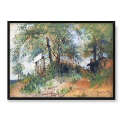 Carl Larsson Zieleń nad brzegiem w Amiens 70×50