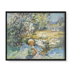 Dorothea Sharp Chłopiec z kaczkami 50×40