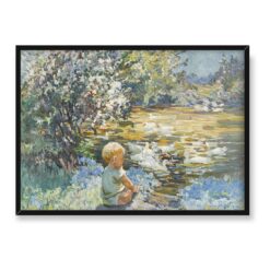 Dorothea Sharp Chłopiec z kaczkami 70×50