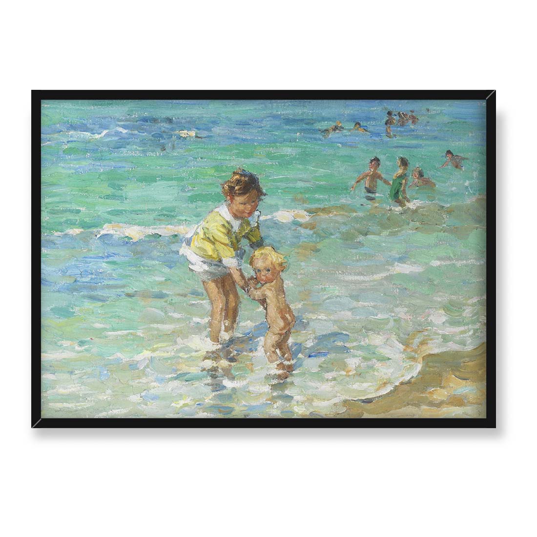 Dorothea Sharp Dzieci brodzące przy linii wody 70x50