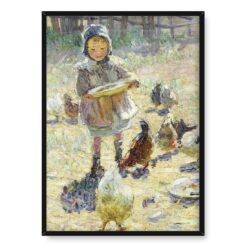 Dorothea Sharp Karmienie kurczaków 50×70