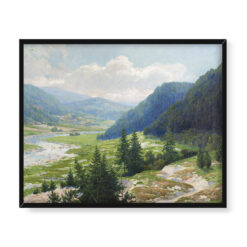 Emil Lindeman Na granicy Węgier 50×40