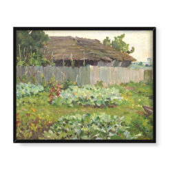 Emil Lindeman W ogrodzie 50×40 w RAMIE