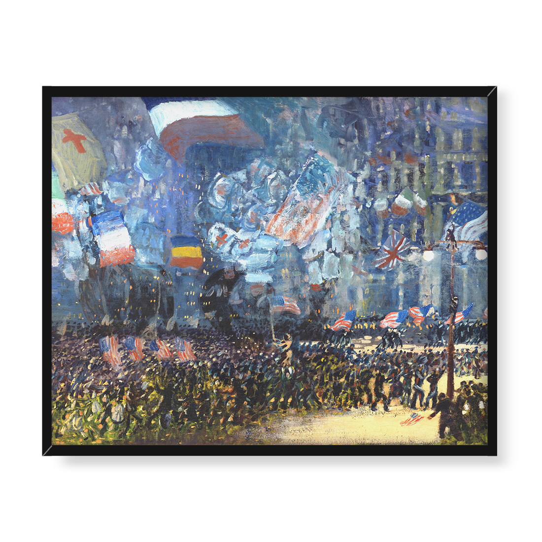 George Luks Noc rozejmu 50x40 w RAMIE