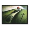 Grant Wood Śmierć na Ridge Road 70×50