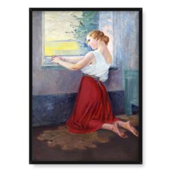 Jan Dedina Dziewczyna przy oknie 50×70