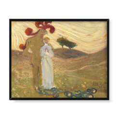 Richard Bergh Rycerz i dziewica 50×40