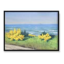 Soter Jaxa Małachowski Krzewy żarnowca nad morzem 70×50