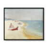 Soter Jaxa Małachowski Na plaży 50×40 w RAMIE