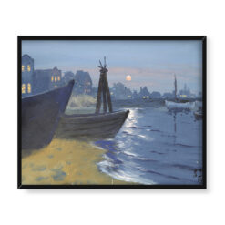 Soter Jaxa Małachowski Noc nad wybrzeżem 50×40