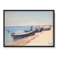 Soter Jaxa Małachowski Łodzie rybackie na Helu 70×50