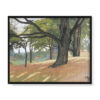 Soter Jaxa Małachowski Pejzaż z drzewami 50×40 w RAMIE