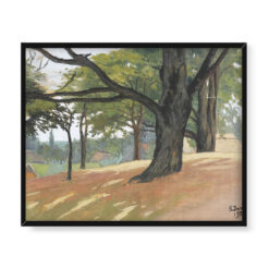 Soter Jaxa Małachowski Pejzaż z drzewami 50×40