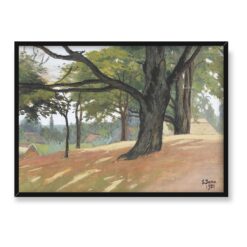 Soter Jaxa Małachowski Pejzaż z drzewami 70×50