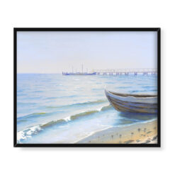 Soter Jaxa Małachowski Widok na molo w Orłowie 50×40