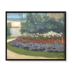 Soter Jaxa Małachowski Widok na morze koło hotelu Grand 50×40 w RAMIE