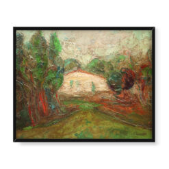 Włodzimierz Terlikowski Pejzaż z domem 50×40