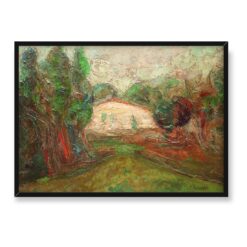 Włodzimierz Terlikowski Pejzaż z domem 70×50