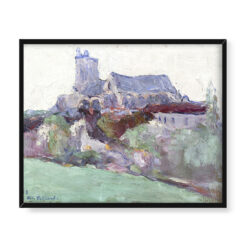 Włodzimierz Terlikowski Pejzaż z kościołem 50×40