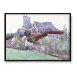 Włodzimierz Terlikowski Pejzaż z kościołem 70×50