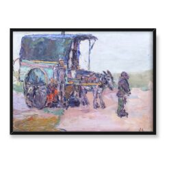 Włodzimierz Terlikowski Przy wozie 70×50